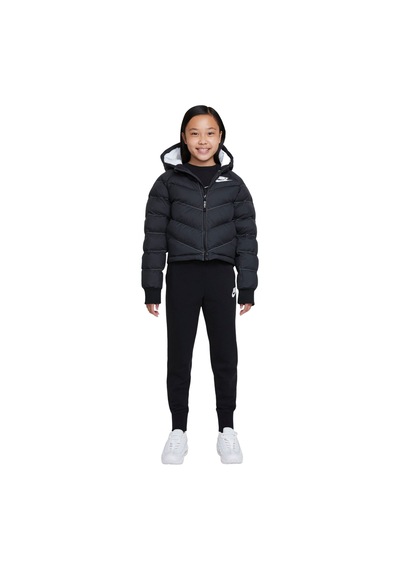 Nike Sportswear Synthetic-fill Full-zip Hoodie Girls' Çocuk Mont Siyah