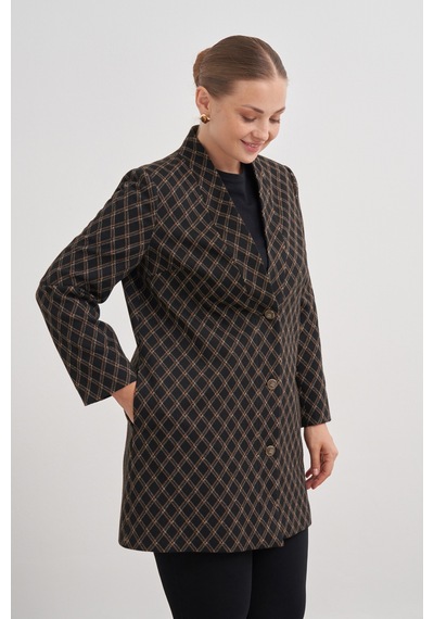 Aker 24aw18188112 Büyük Beden Kap 24aw18188112 007 Kahverengi Kahverengi