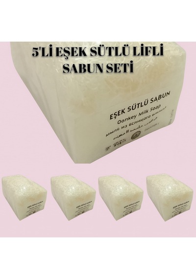 Beş Adet Eşek Sütlü Kabak Lifli Güzellik Sabunu