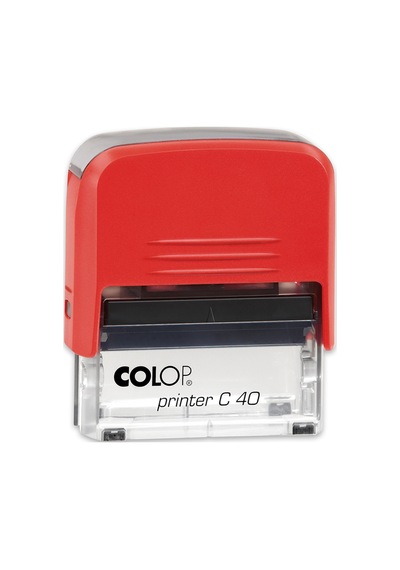 Colop Prınter C40 Kırmızı Kasa Siyah Keçe - 23 x 59 MM