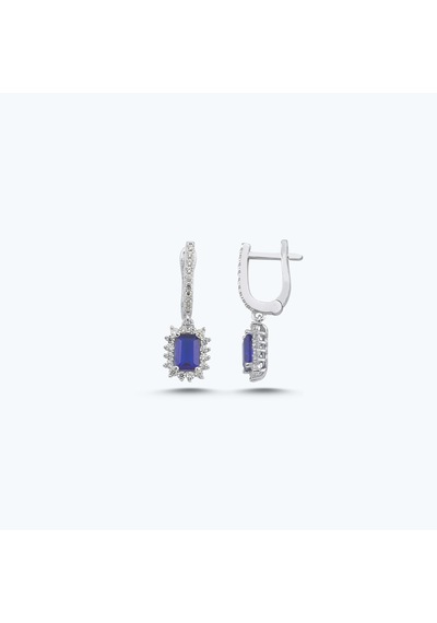 Altınbaş Mavi Taşlı Altın Üçlü Baget Set Autk0015-b-24627-l-set