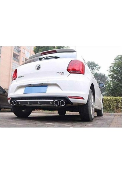 Vw Polo 6r Uyumlu Arka Tampon Altı Difüzör Siyah 2009-2017 Arası