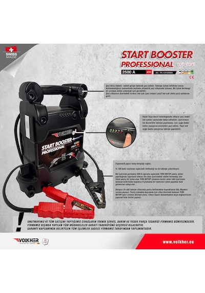 Volkher Booster Akü Takviye Cihazı 12 V - 2500  A