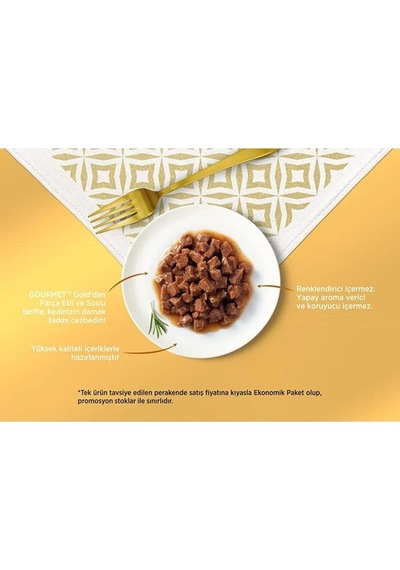 Gourmet Gold Parça Etli Mix Seri Kedi Konservesi 6 Adet X 85 Gr