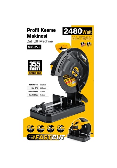 SGS SGS5275 Metal Profil Kesme Makinesi 335 MM