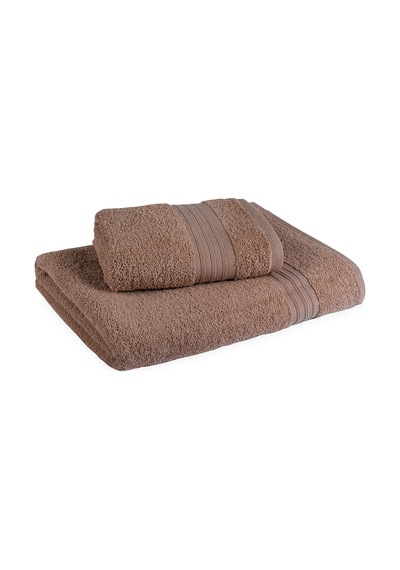 Fialka Armürlü Fitilli Havlu Koyu Kahve 80x150