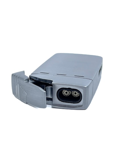 Parmida Gunmetal 3 Ü 1 Arada Lüks Metal Puro Çakmağı Entegre Punch Delici Gri