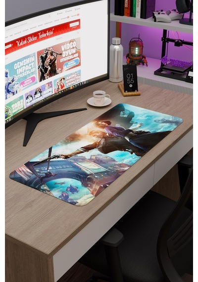 Bioshock Kaymaz Dikişli Kauçuk Oyuncu Mousepad V1 - 70x30 Xl Gaming Mouse Pad Fare Altlığı