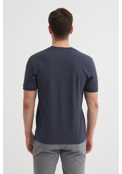 Cazador Erkek Antrasit Bisiklet Yaka T-shirt 46200 Antrasit