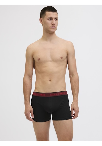 Jack & Jones Erkek 5'li Boxer Paketi - Twisted - 12293346 Fiery Red
