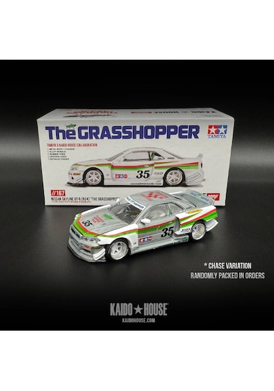 Mini Gt Chase Kaido House Nissan Skyline Gt-r R34 The Grasshopper Tamiya 167