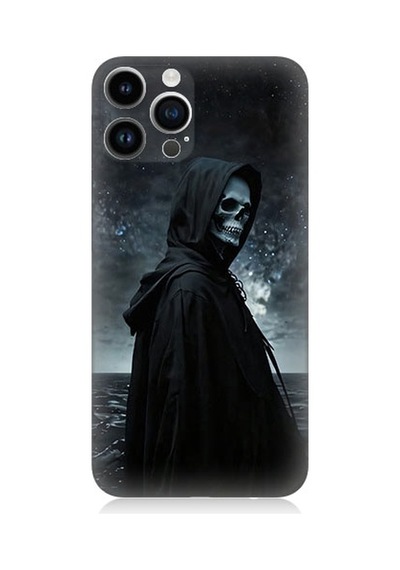 Apple Uyumlu iPhone 14 Pro  Karanlık Figür Desenli Silikon Kılıf