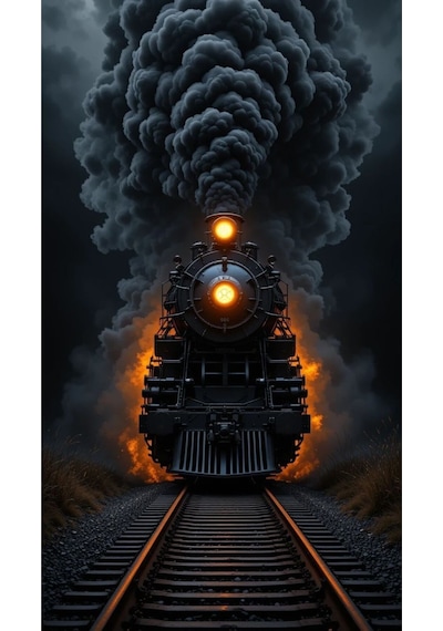Kara Tren Alev & Duman Temalı