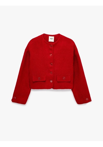 Koton Uzun Kollu Cepli Viskon Karışımlı Düğmeli Oversize Kruvaze Yaka Blazer Ceket Kırmızı Koton Uzun Kollu Cepli Viskon Karışımlı Düğmeli Oversize Kruvaze Yaka Blazer Ceket Kırmızı