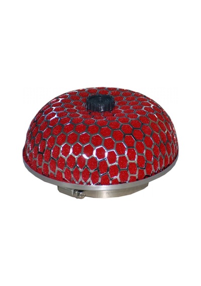 Carub Br4686321 Tuning Mantar Hava Filtresi 2 Aparatlı Krom-Kırmı