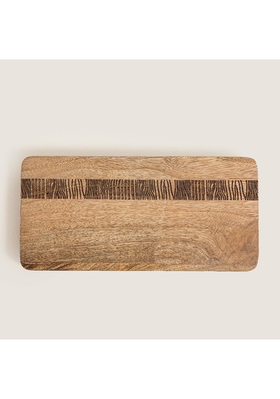 Felicita Ahşap Sunum Tabağı 15x31 H2.32cm Natural