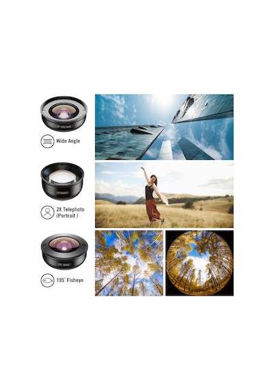 Apexel 4k Prosfesyonel 5'i 1 Arada Lens Kiti