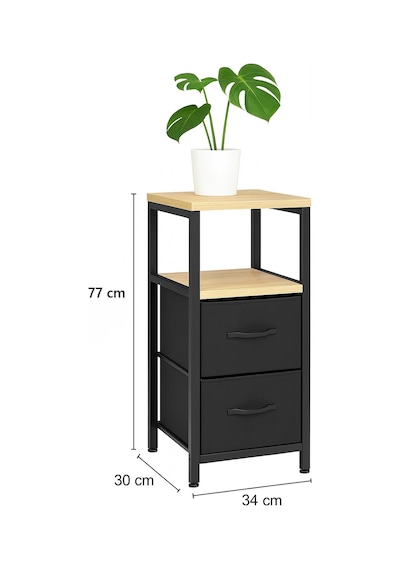 Miyuhome 2 Raflı Komodin Deri Çekmeceli Düzenleyici Yatak Odası Organizer Metal Komodin Antrasit Diğer Miyuhome 2 Raflı Komodin Deri Çekmeceli Düzenleyici Yatak Odası Organizer Metal Komodin Antrasit Diğer