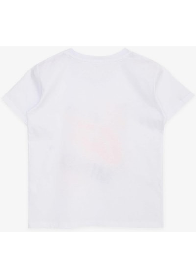 Breeze Erkek Çocuk Pamuklu Rahat Kalıp Geniş Tshirt-12115-beyaz Beyaz