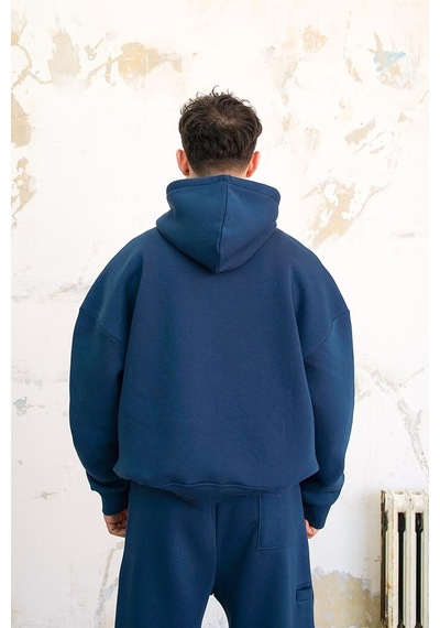 Lacivert Cozy Basic Oversize Sweatshirt Lacivert