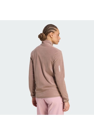 Adidas Terrex Multi Essentials Full Zip Kadın Polar Ceket Ky9854 Kahverengi