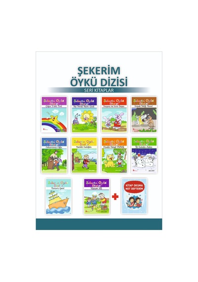 Ata 1.Sınıflar için Şekerim Öykü Dizisi + Kitap Okuma Not Defteri