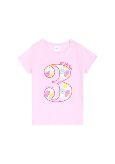U.S. Polo Assn. Kız Çocuk Tshirt Pembe