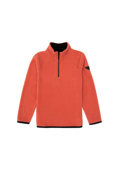 U.S. Polo Assn. Erkek Çocuk Gül Kurusu Fermuarlı Yaka Sweatshirt 50313841-VR026