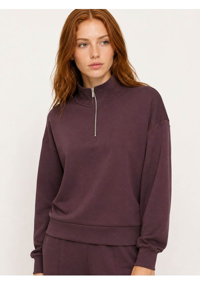Loft Relax Fit Bordo Kadın Sweatshirt Lf2043809