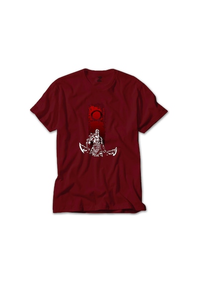 God Of War Kratos Logo Kırmızı Tişört