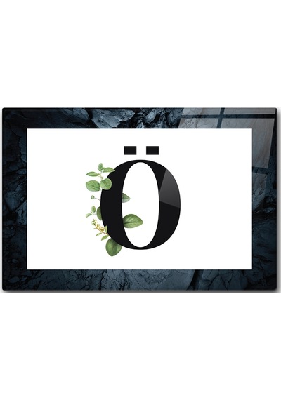 Decorita Cam Kesme Tahtası - Cam Kesme Tablası Harfli Tasarım Ö 20 CM x 30 CM