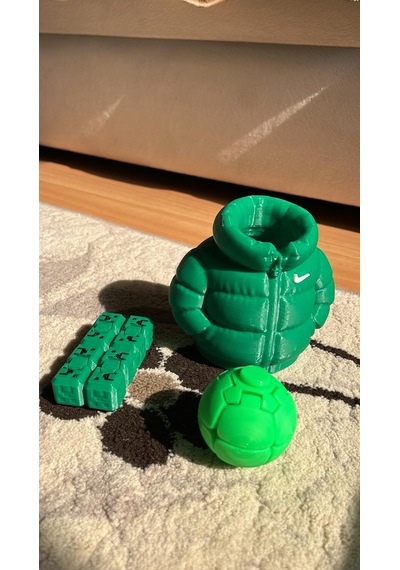 3d Baskı Kalemlik , Stres Küpü Ve Stres Topu Seti Yeşil