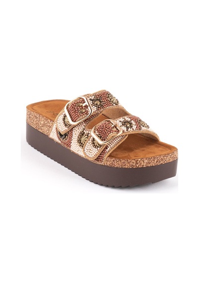 Guja 216-2 Kadın Terlik Guj-y6-216-2031 Camel