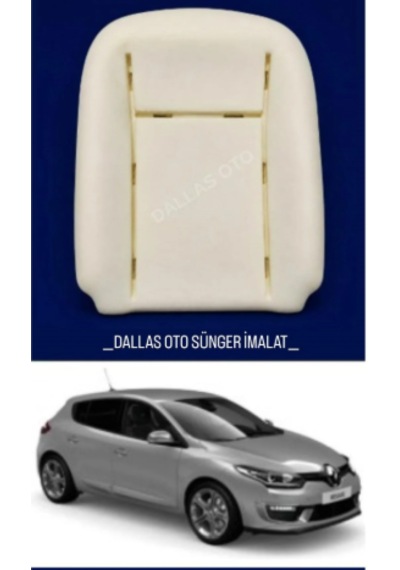 Renault Megane 3 Uyumlu Oto Koltuk Sırt Süngeri 2008-2016 1