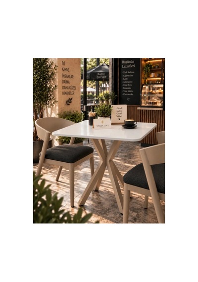 Mutfak Cafe Balkon Bahçe Restoran Yemek Masası 70x70 Cappuccino Beyaz Kare Beyaz - Cappuccino Beyaz - Cappuccino Mutfak Cafe Balkon Bahçe Restoran Yemek Masası 70x70 Cappuccino Beyaz Kare Beyaz - Cappuccino Beyaz - Cappuccino