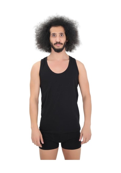 Cnt Erkek Ribana Atlet 6'lı Full Likralı Rambo Sporcu Atlet Siyah Siyah