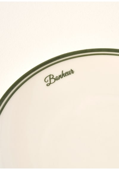 Bella Maison Bonheur Porselen Pasta Tabağı Yeşil 21 Cm Yeşil