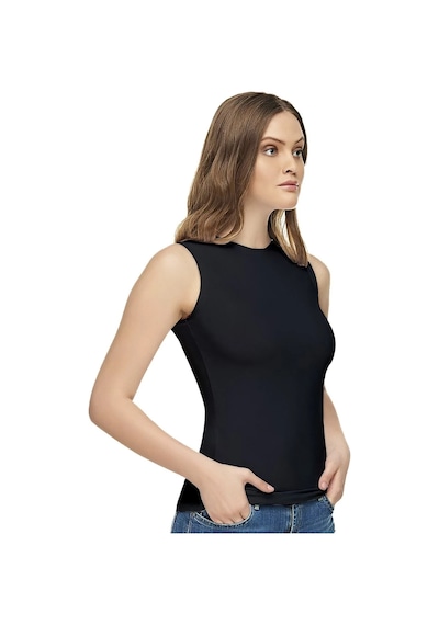Tutku Elit Elit Kadın Siyah Pamuklu Elastan Sıfır Kol Body Elt2201 Diğer