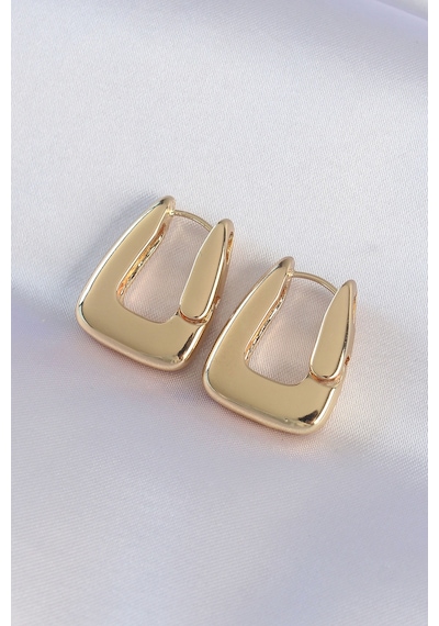 Pirinç Gold Renk Kalın Küpe - Ebj240601w24753 Diğer