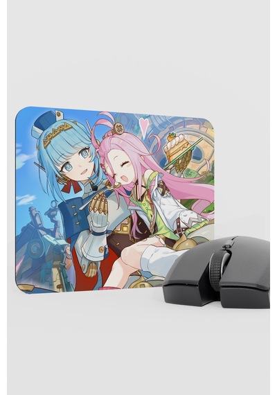 Aino Genshin Impact Anime Oyuncu V4 - 22x18 Gaming Mouse Pad Fare Altlığı