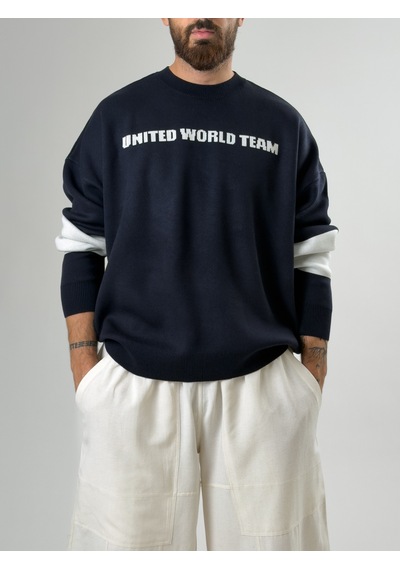 Cocopelli Oversize New York Erkek Lacivert Triko Coc2597 Lacivert