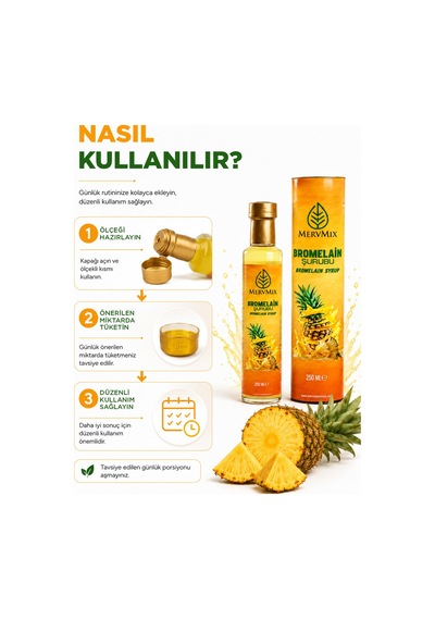 Mervmix Bromelian Şurubu 250 ML