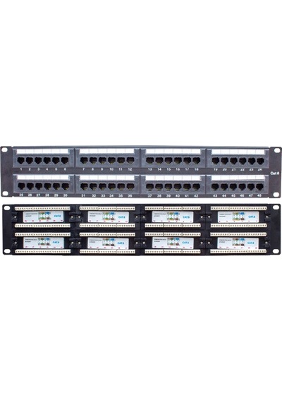 Powermaster Pm-18501 48 Port Utp Cat6 Patch Panel