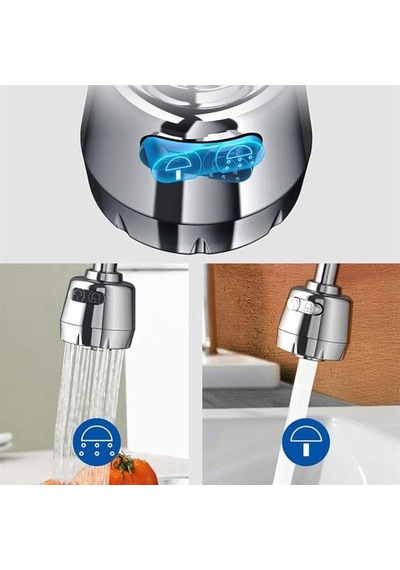 Sunup Sn-27114 2 Kademeli Tasarruflu Musluk Başlığı 360 Derece