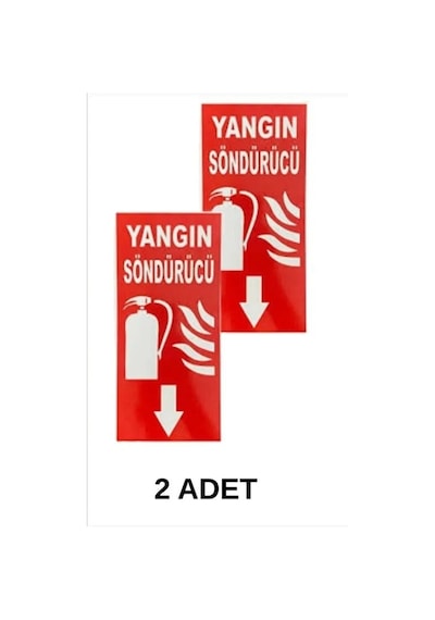 Yangın Söndürme Tüpü Uyarı Levhası Kapı Duvar İkaz Tabelası