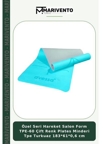Özel Seri Hareket Salon Form Tpe-60 Çift Renk Plates Minderi Tpe Turkuaz 183 61 0,6 Cm