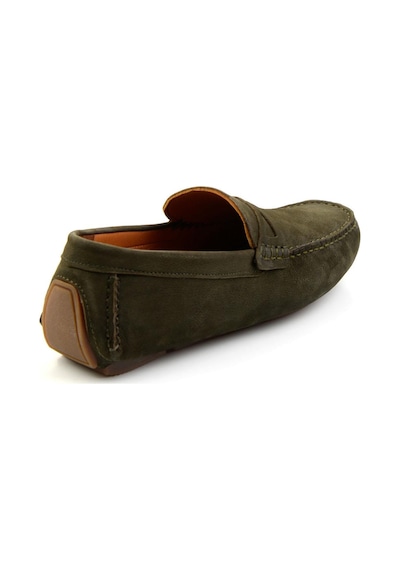 Bambi Yeşil Hakiki Deri Erkek Loafer Ayakkabı E01547007801 Yeşil