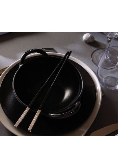 Ikea 40511 Döküm Kapaklı Wok Tava 16,7 Cm Siyah 2 Parça