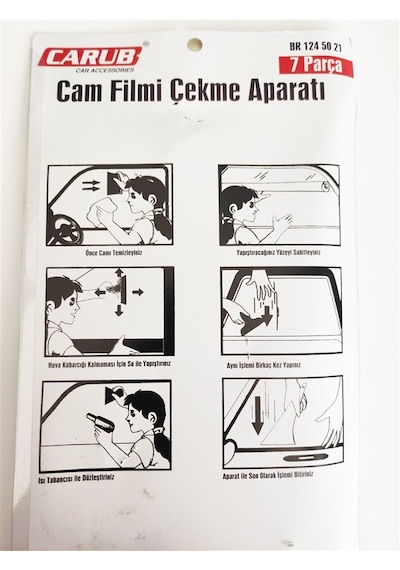 7 Parça Film Çekme Uygulama Aparatı Seti