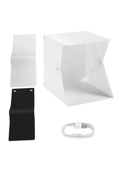 Monozone Mini Fotoğraf Stüdyosu Led Işıklı Çadır Kiti 40 x 40 CM